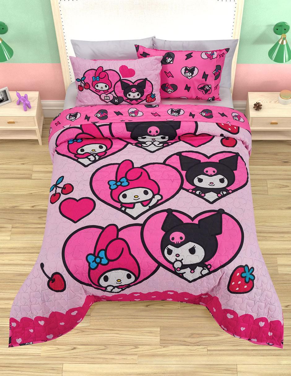 Set de colcha Kuromi y My Melody 4