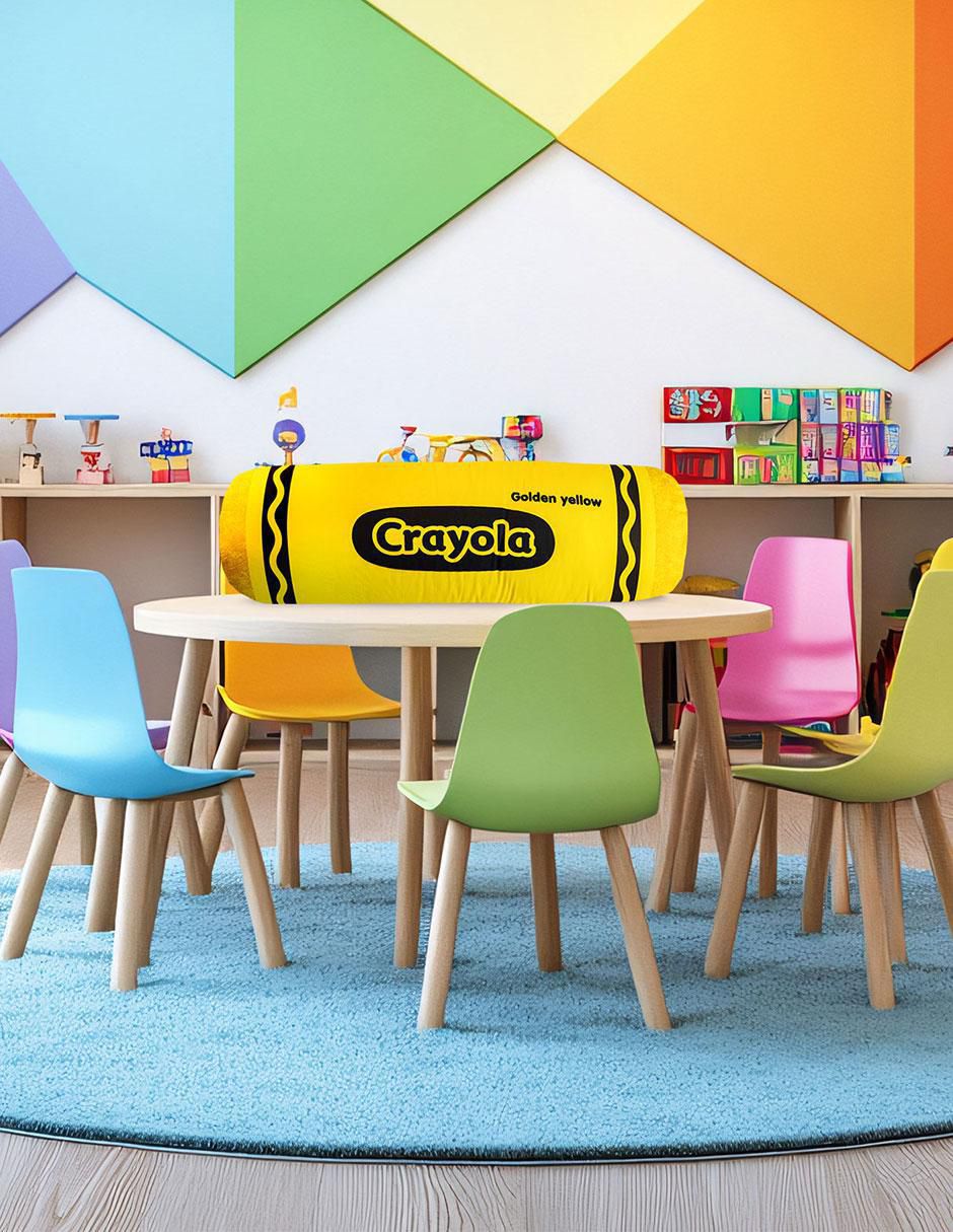 Almohada forma de crayola amarilla firmeza media 2