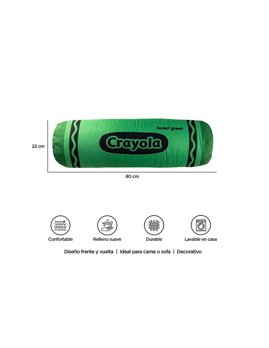Almohada forma de crayola verde firmeza media