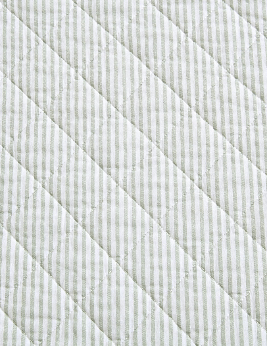 Set de colcha Oxford Stripe Green 4