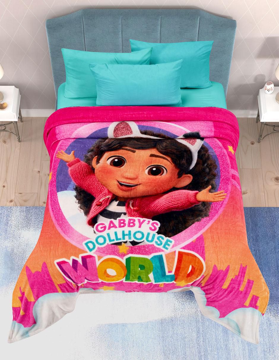 Cobertor Gabby's Dollhouse Serenity World estampado infantil 2