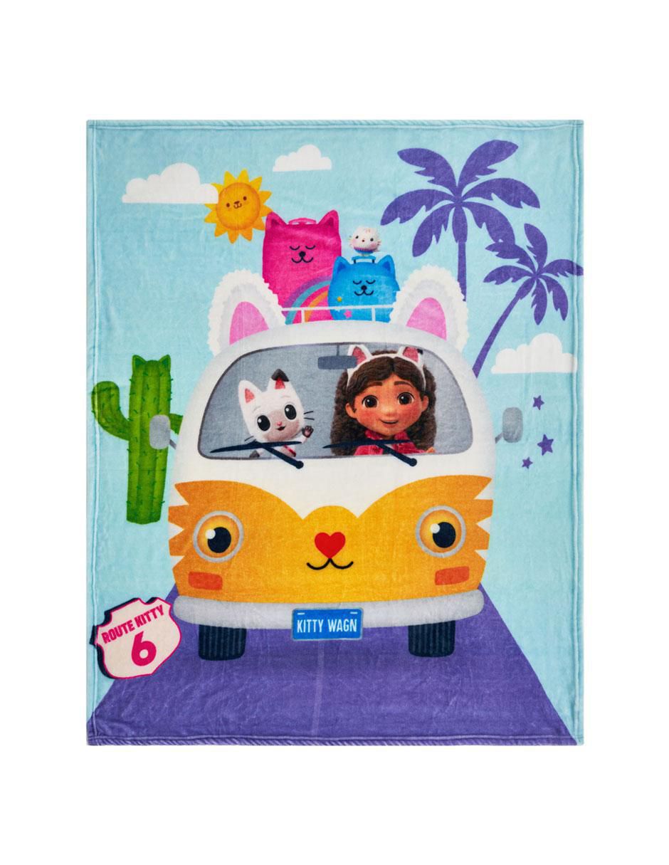 Cobertor Gabby's Dollhouse estampado infantil