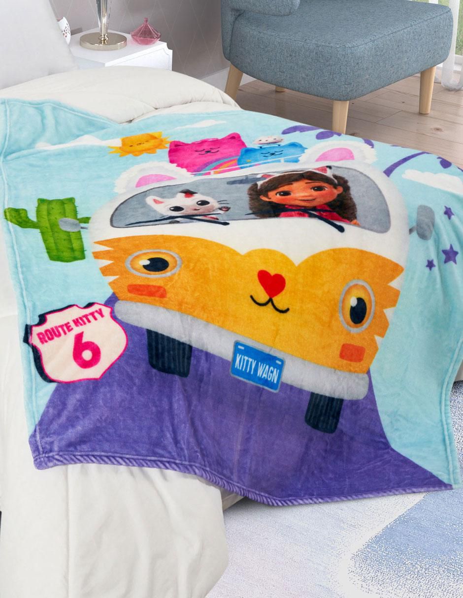 Cobertor Gabby's Dollhouse estampado infantil 2
