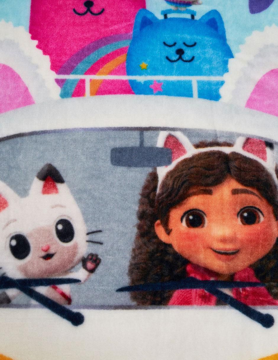 Cobertor Gabby's Dollhouse estampado infantil 3