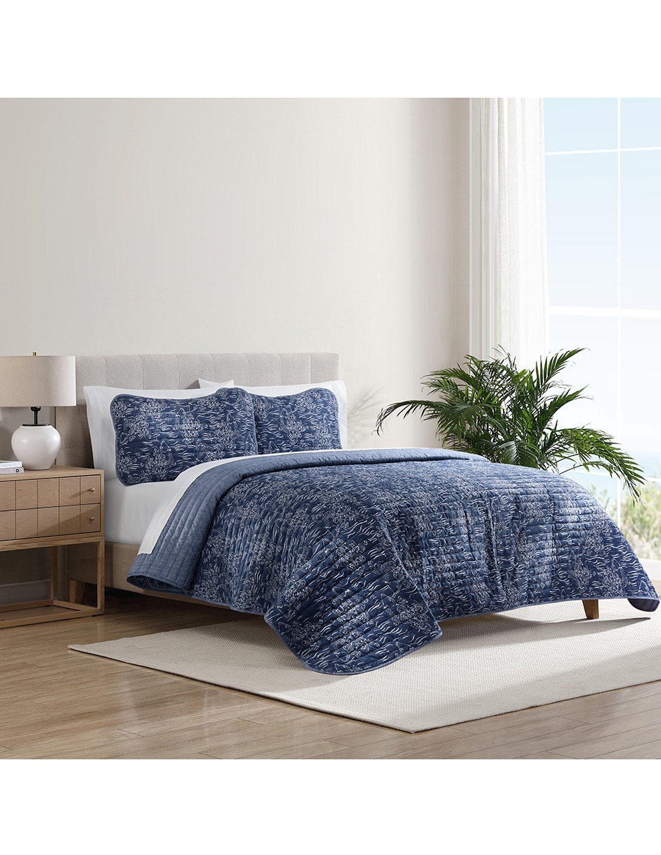 Set de colcha Koi navy