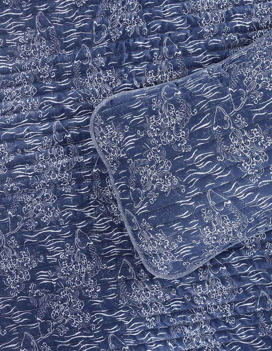 Set de colcha Koi navy 3