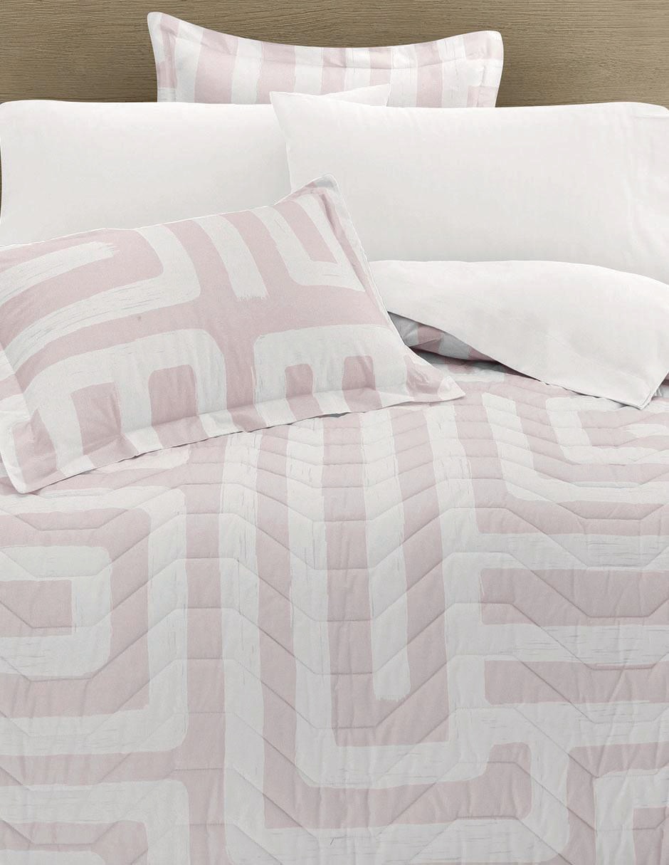 Set de colcha Pisani Rosa 2