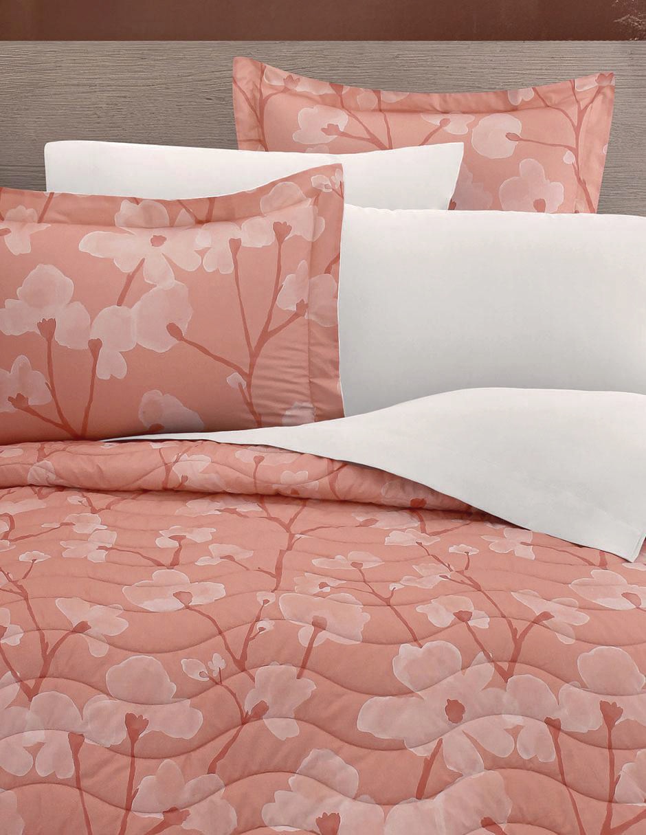 Set de colcha Cindel Coral 2