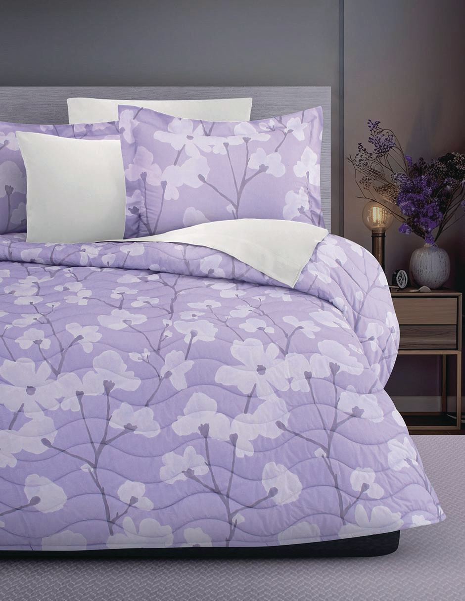 Set de colcha Cindel Lila