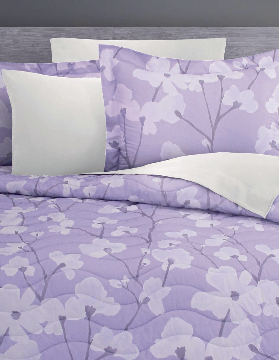 Set de colcha Cindel Lila 2