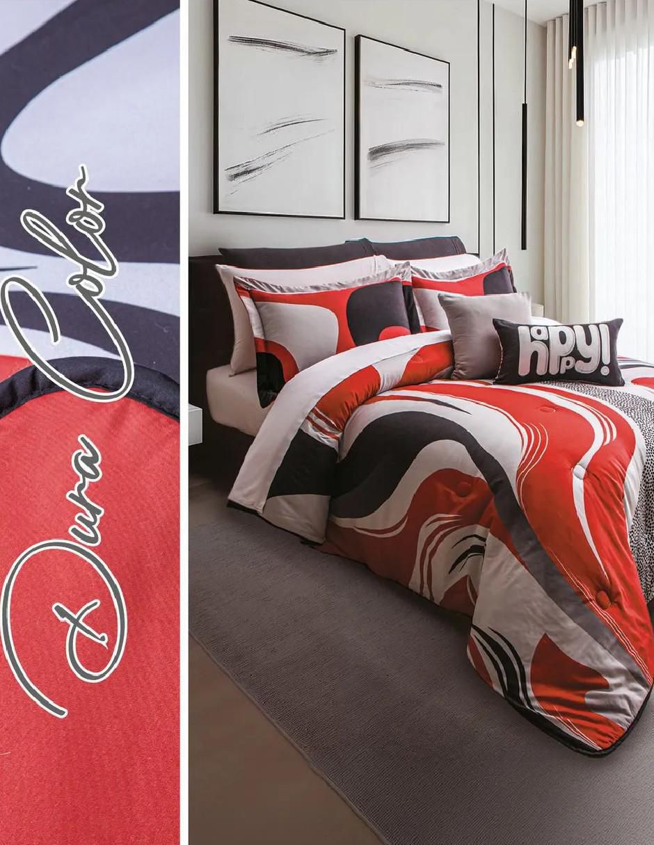 Set edredón premium rouge