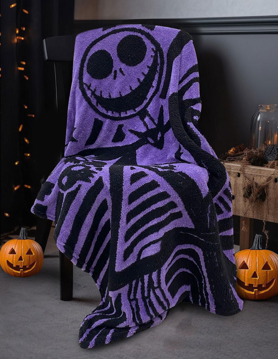 Cobertor Jack Skellington frazada oveja jacquard 2