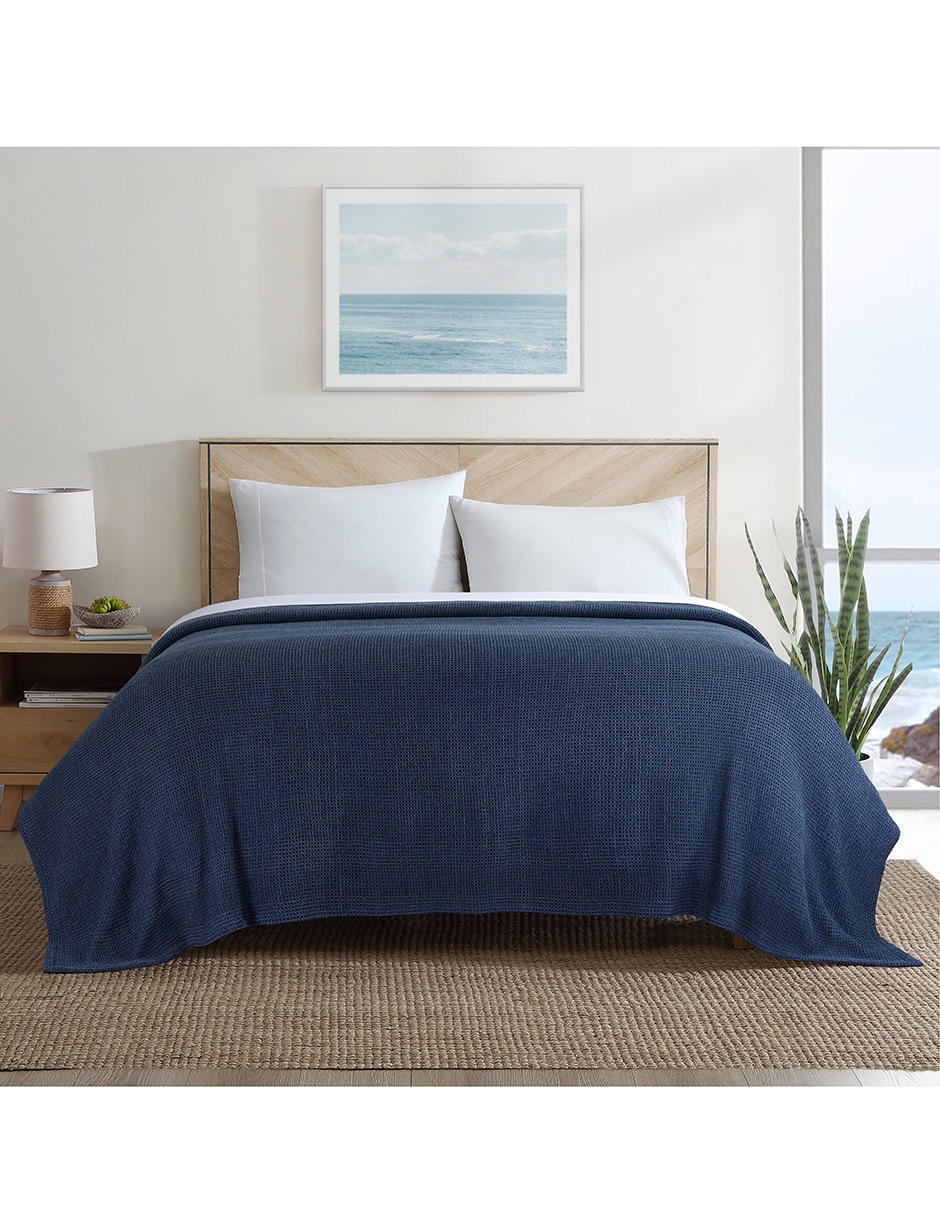 Colcha Washed Blnaket Navy