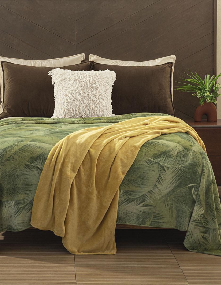 Cobertor estampado floral