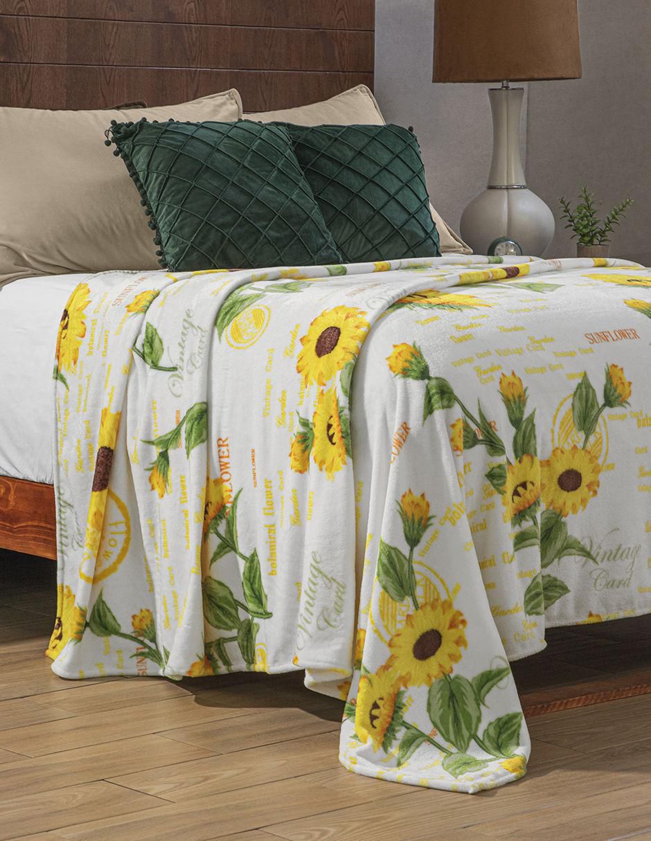 Cobertor estampado floral 1