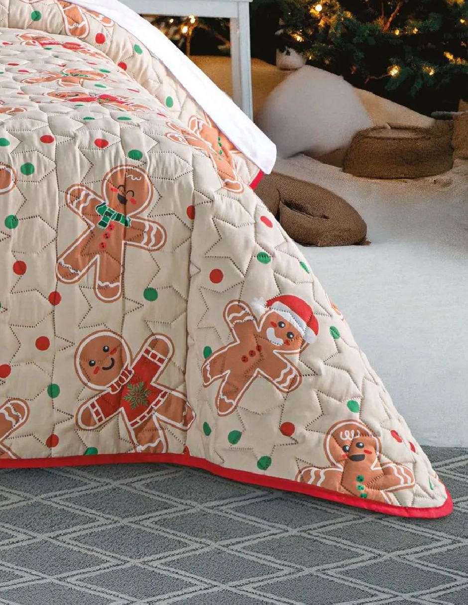 Colcha navideña ginger man cookies 2