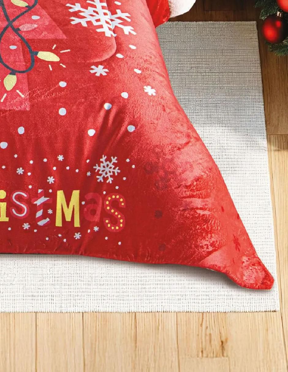 Cobertor navideño borrega snoopy christmas 4