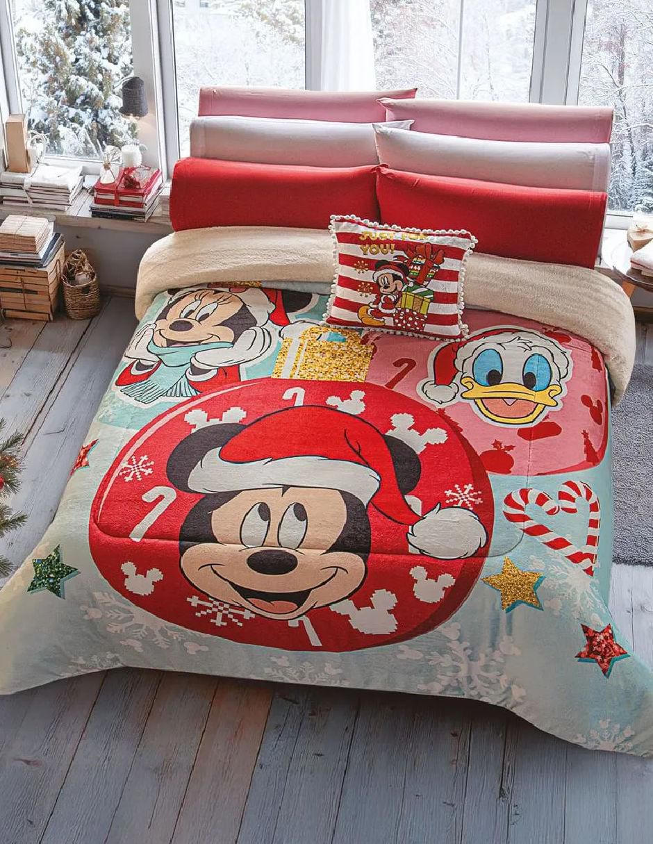 Cobertor navideño mickey christmas Cobertor navideño mickey christmas