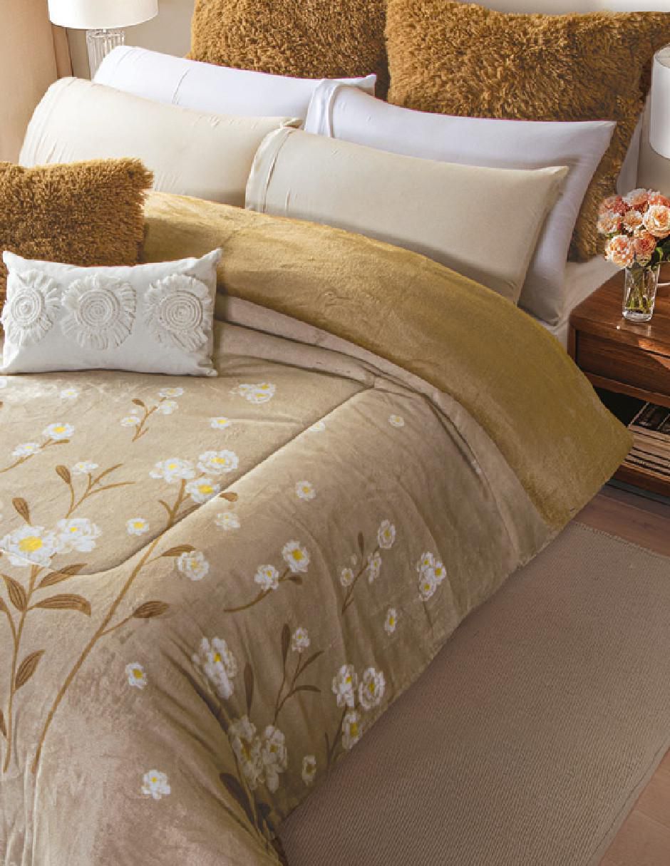 Cobertor flora luxepuff ginger