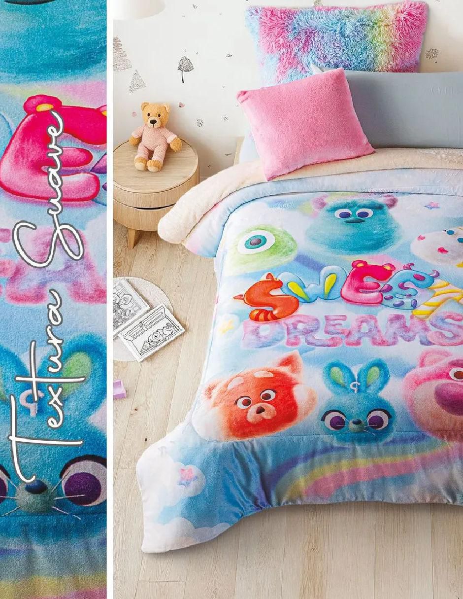 Cobertor pixar invernal fluffy