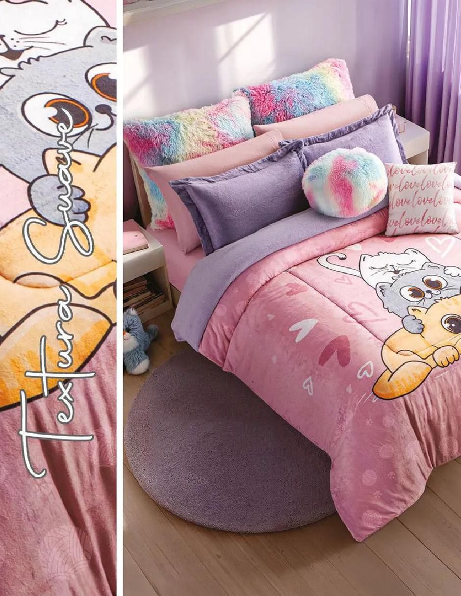 Cobertor fluffy gatitos 4