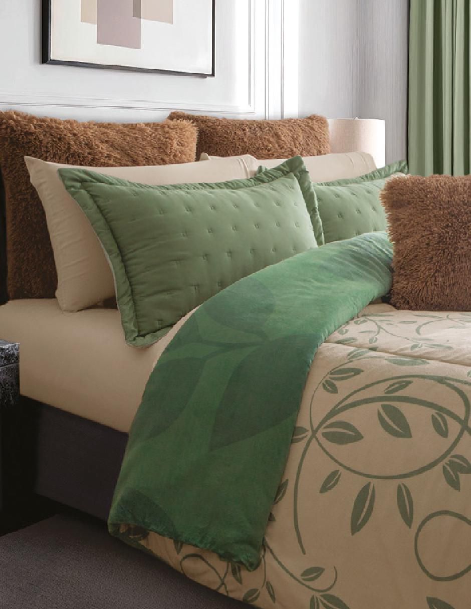 Cobertor leaves fest estampado floral