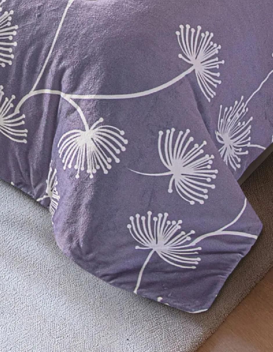 Cobertor lavander garden estampado floral