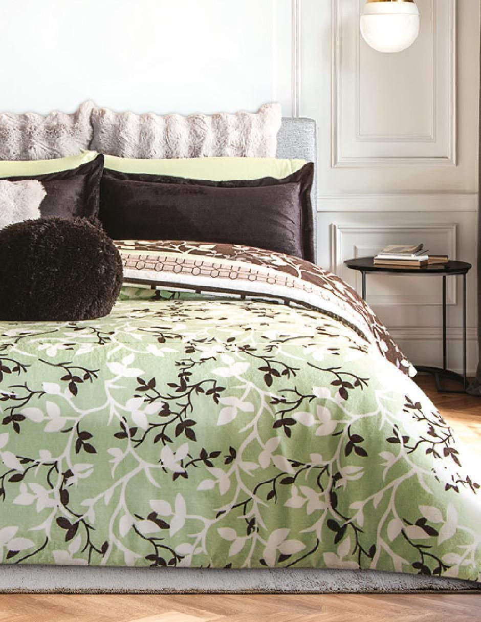 Cobertor cálido enredo estampado floral