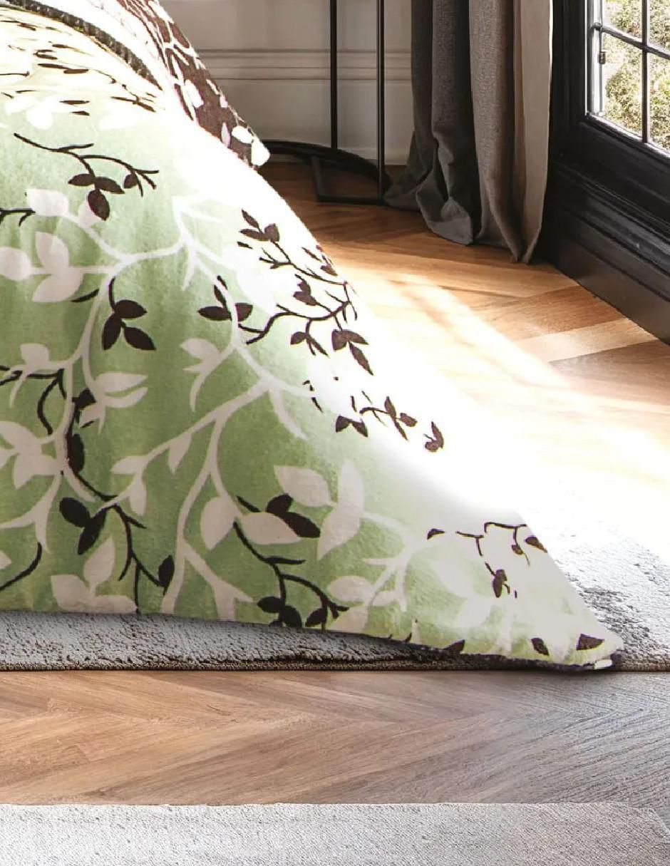Cobertor cálido enredo estampado floral