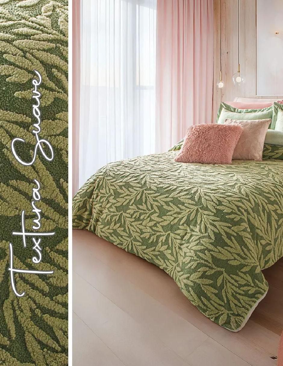 Cobertor luxs texturized laurel
