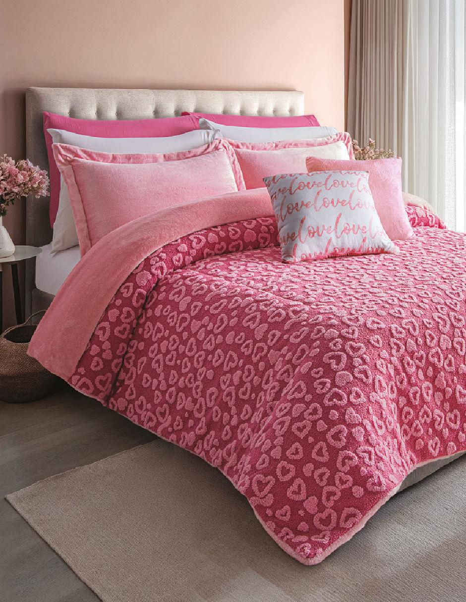 Cobertor luxs fluffy frambuesa 1