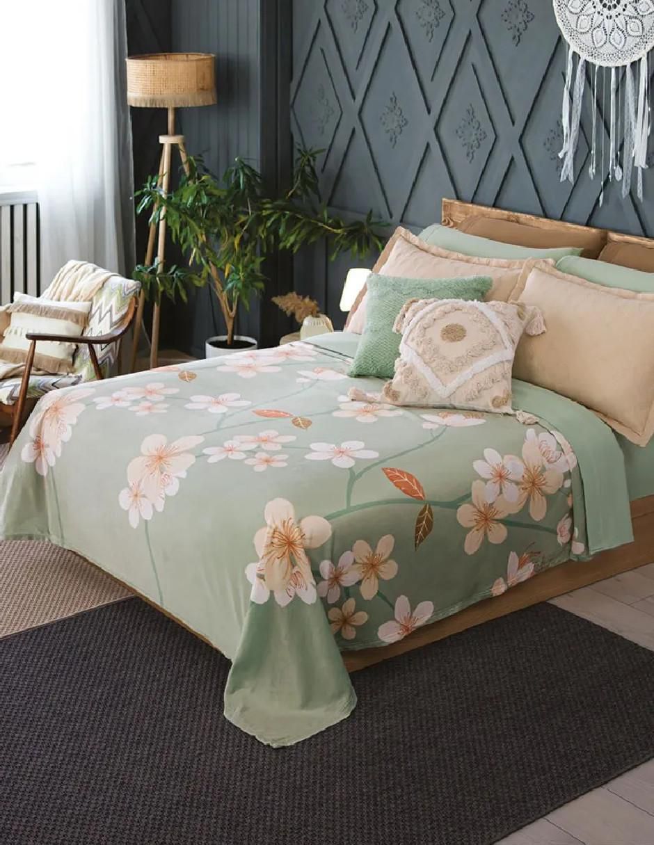 Cobertor estampado floral Cobertor estampado floral