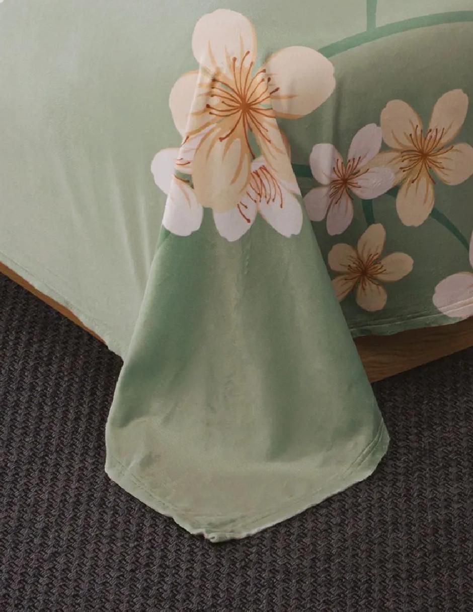 Cobertor estampado floral