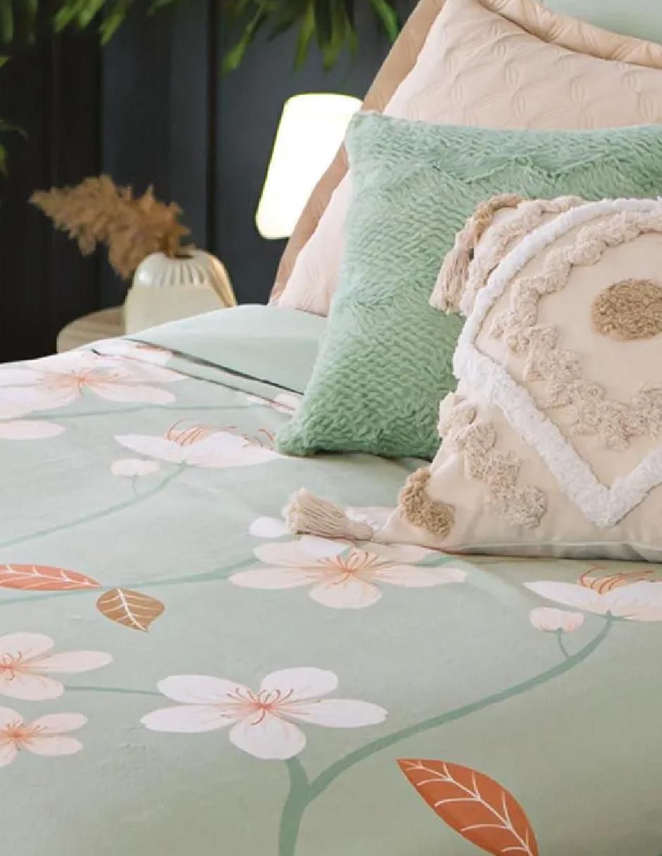 Cobertor estampado floral