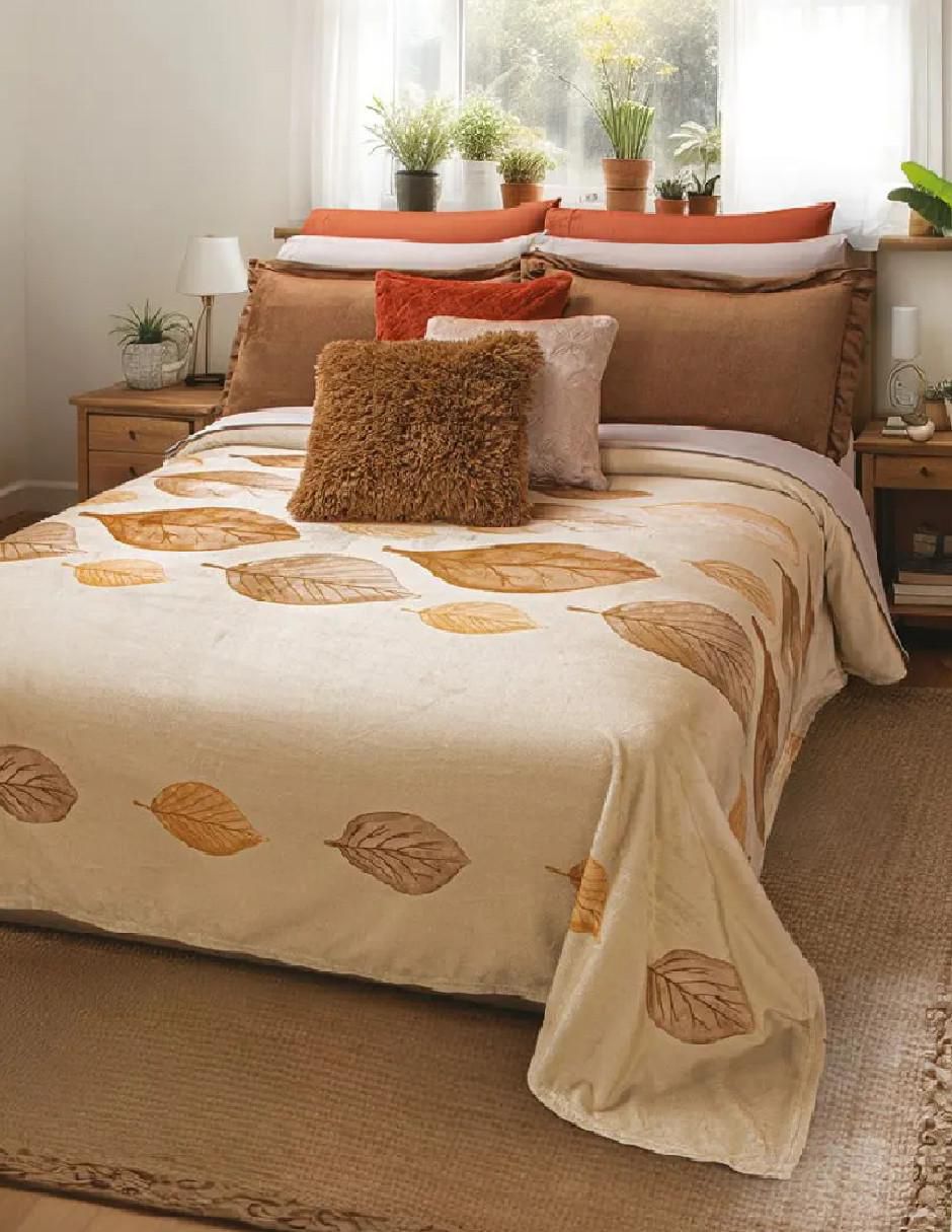 Cobertor estampado floral 1