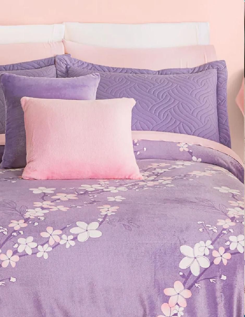 Cobertor estampado floral