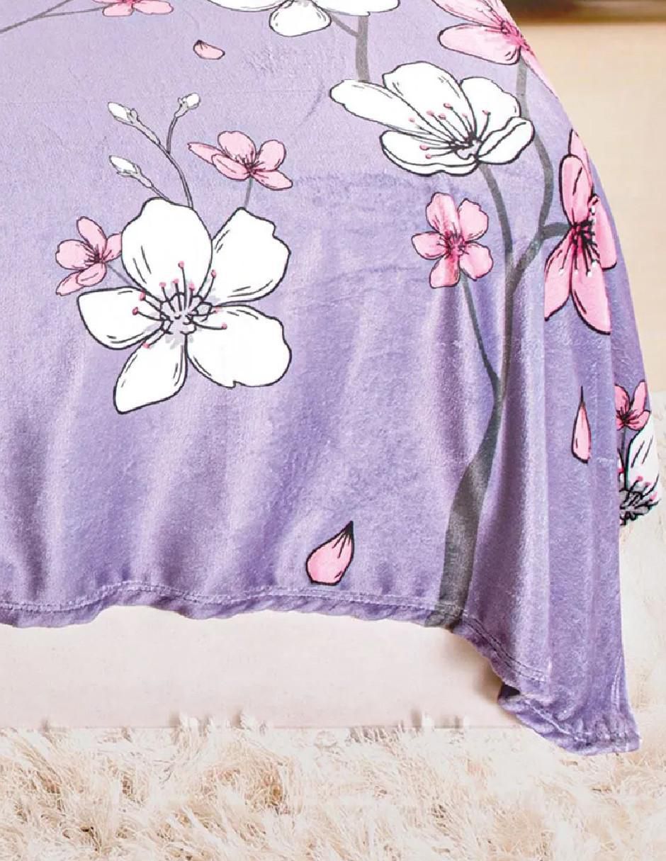 Cobertor estampado floral