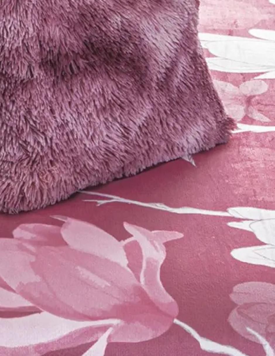 Cobertor estampado floral