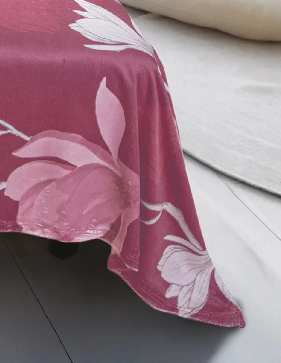 Cobertor estampado floral