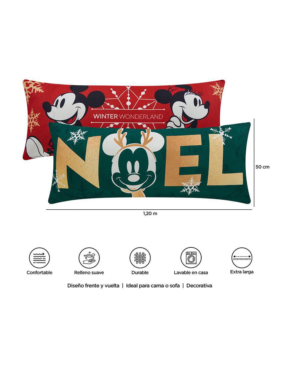 Almohada Súper Jumbo Mickey Noel Navidad firmeza media 8