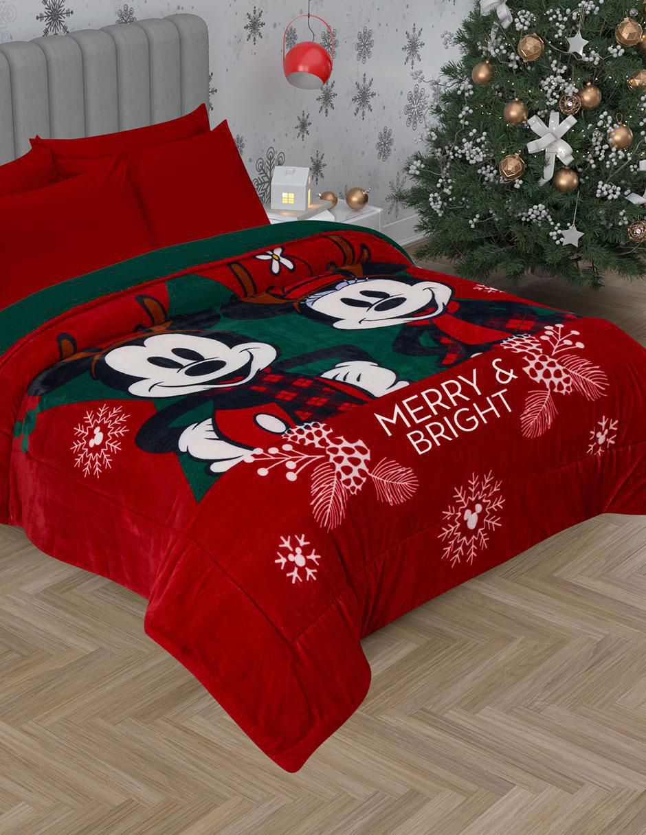Edredón Oveja Yuletide Navidad Mickey 3