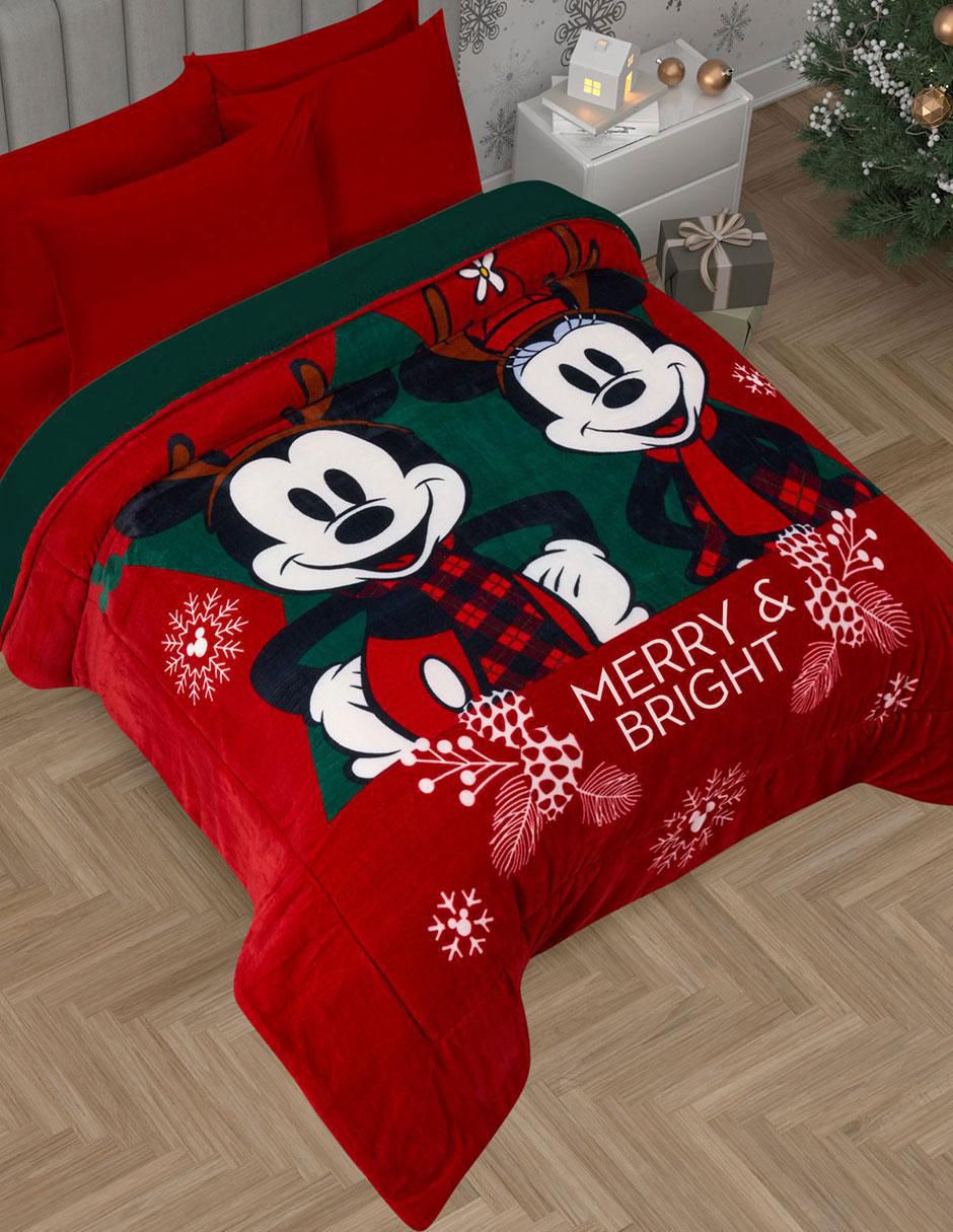 Edredón Oveja Yuletide Navidad Mickey 4