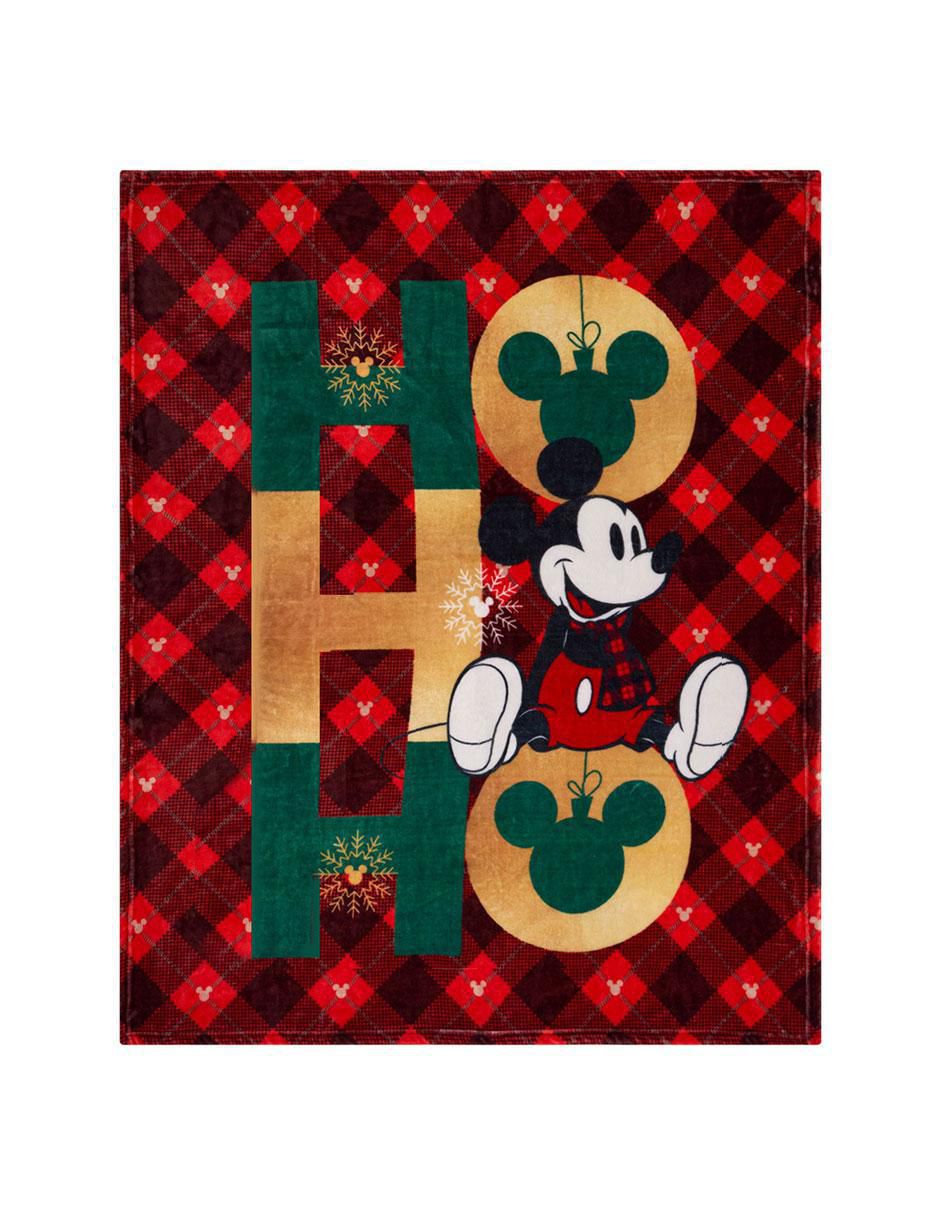 Cobertor Mickey Frazada Copo Navidad estampado infantil 1