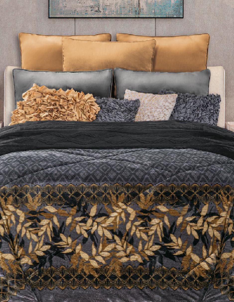 Cobertor Olimpo Deluxe estampado geométrico