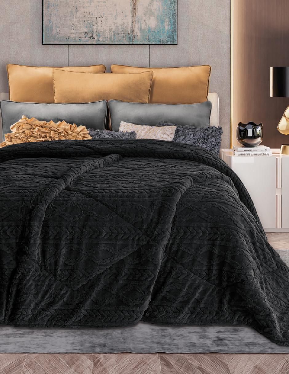 Cobertor Olimpo Deluxe estampado geométrico
