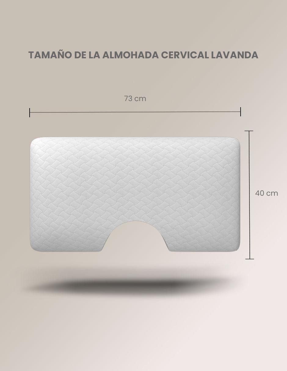Almohada Cervical Lavanda firmeza media 8
