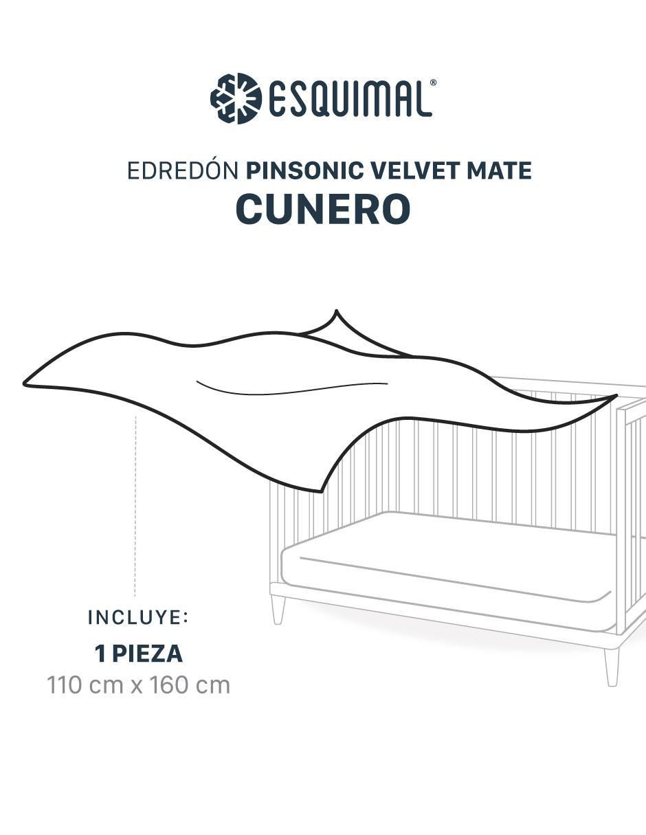 Set edredón esquimal pinsonic velvet mate cuna no aplica