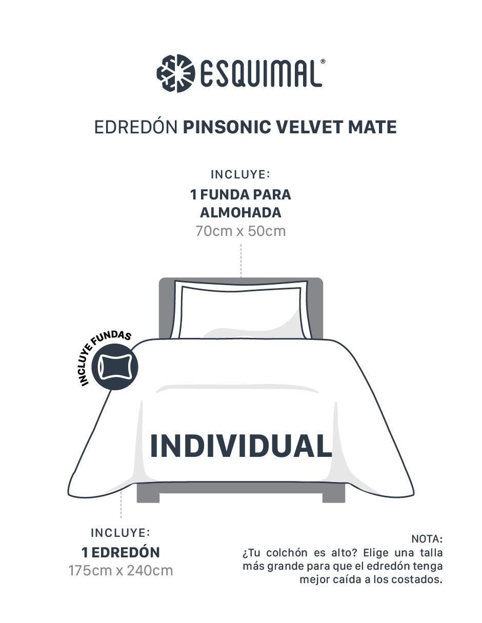 Set edredón esquimal pinsonic velvet mate no aplica