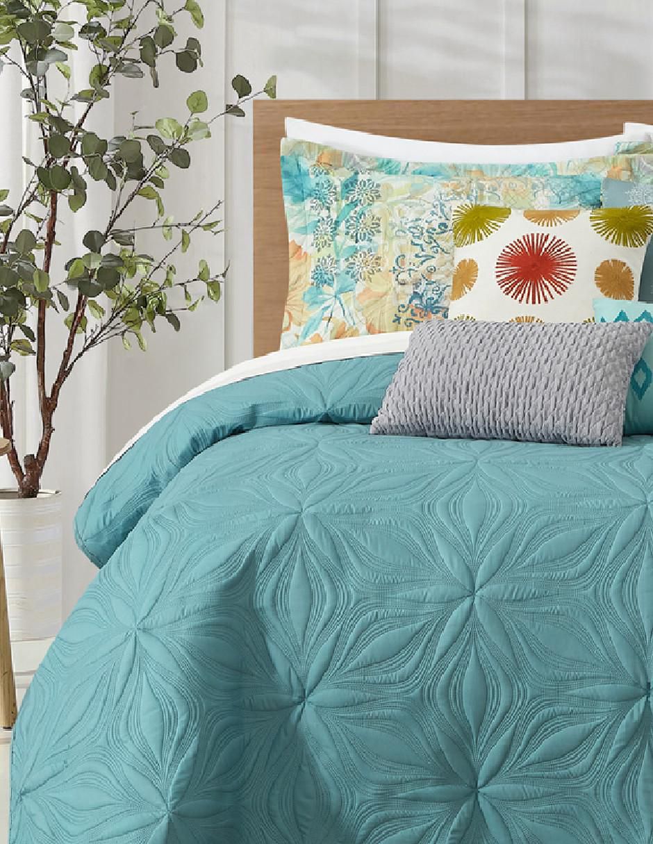 Set de colcha Ultraligera jardin bleu 3