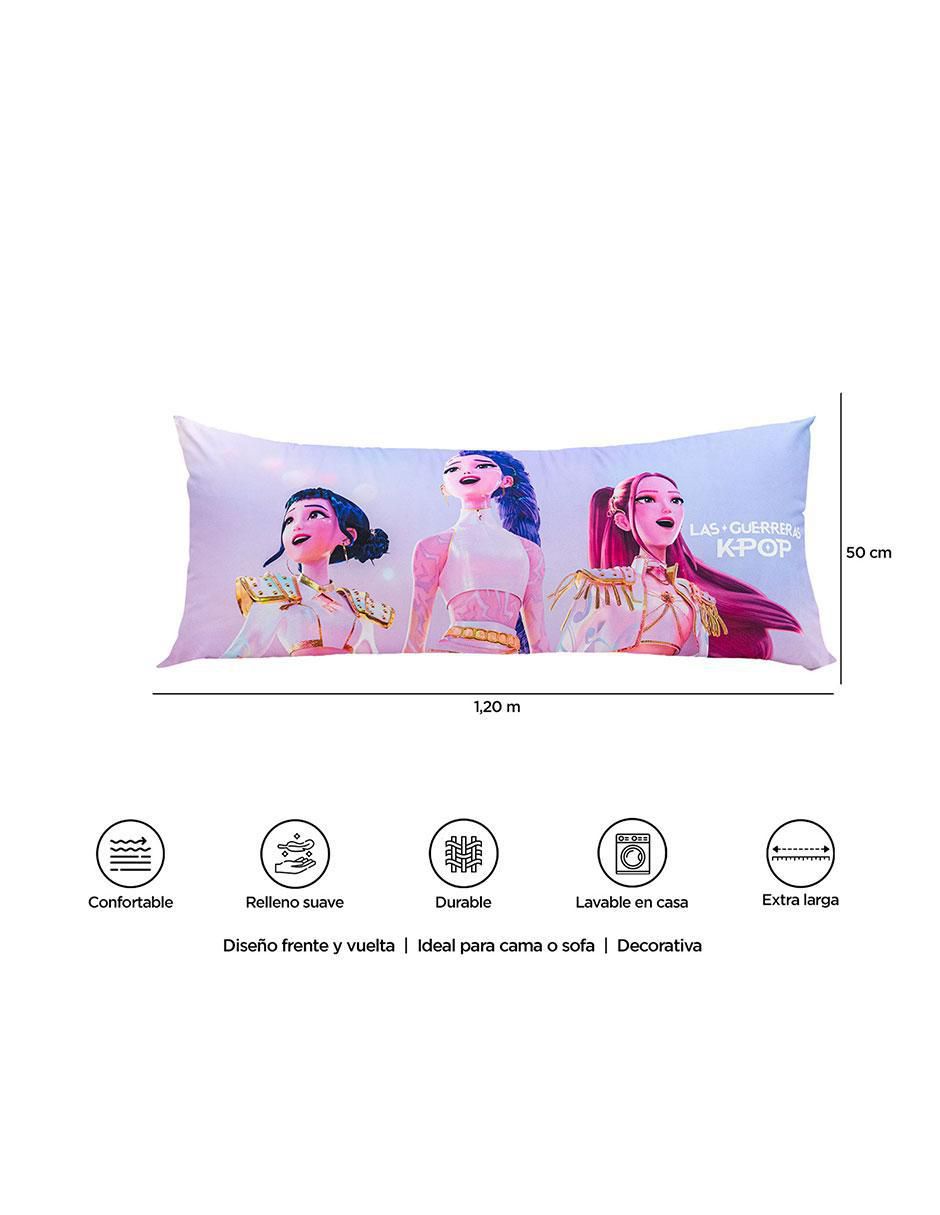Almohada Súper Jumbo Guerreras K-Pop Estrellas firmeza media 7